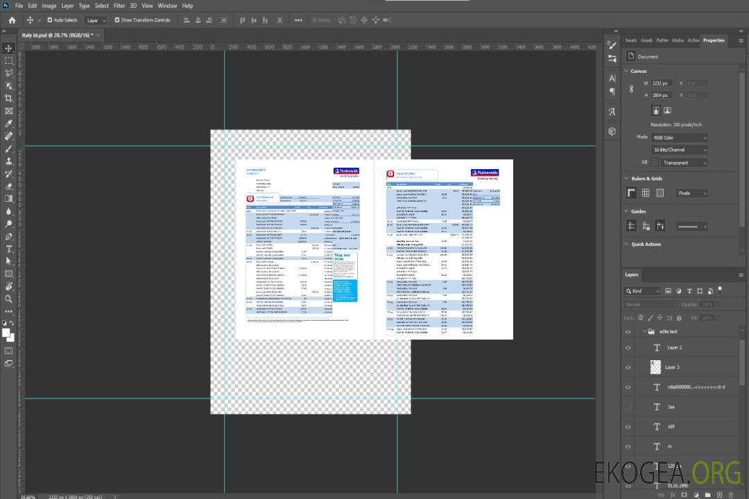 Modèle de relevé bancaire national du Royaume-Uni au format .xls et .pdf (5 pages) template